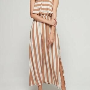 After Market Dress Women's Striped Maxi Spaghetti Straps Casual Size S NWT